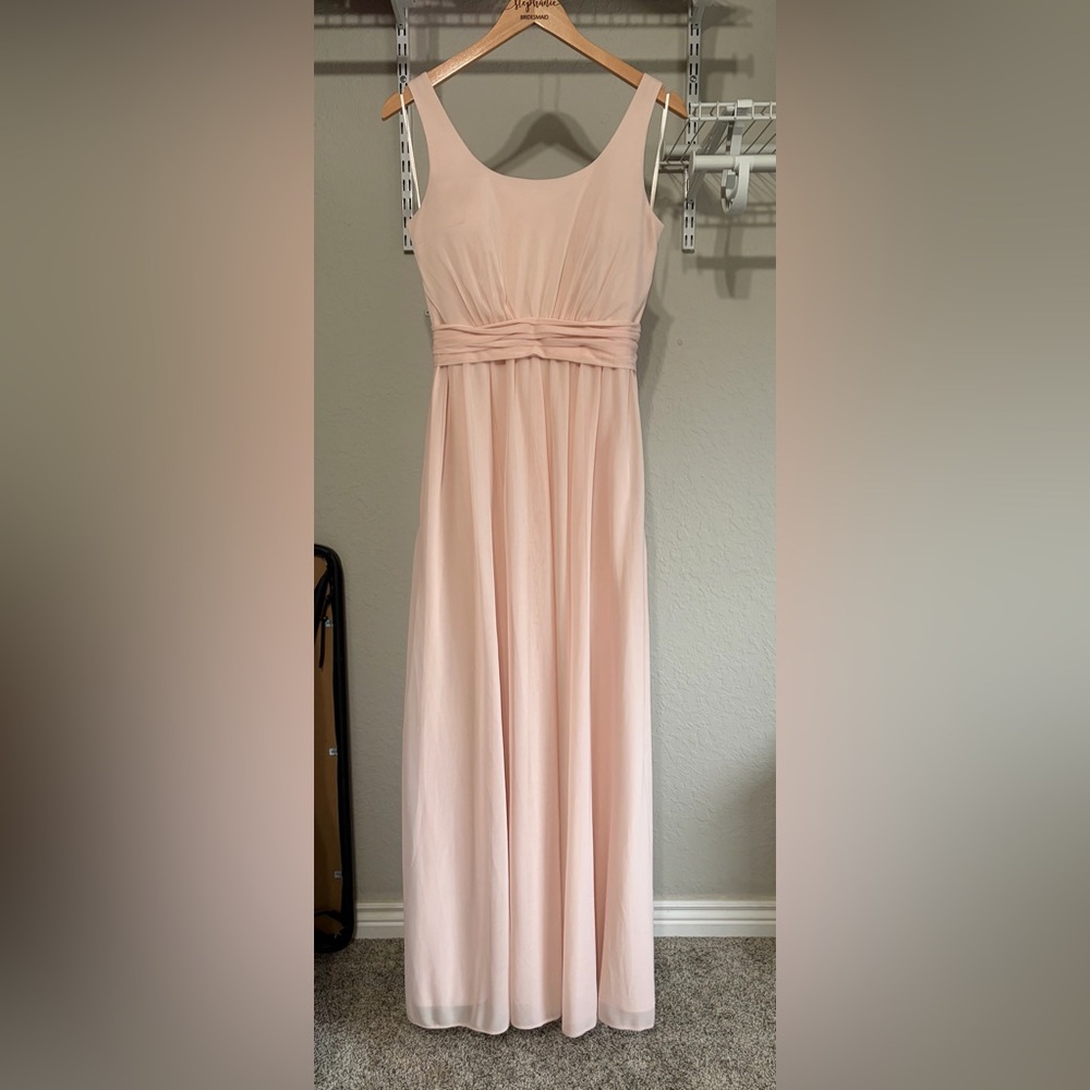 Birdy Grey Grace Chiffon Bridesmaid Dress Pale Blush – Size M